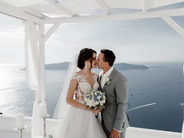 Liliya and Marat&apos;s Wedding in Santorini, Greece 116