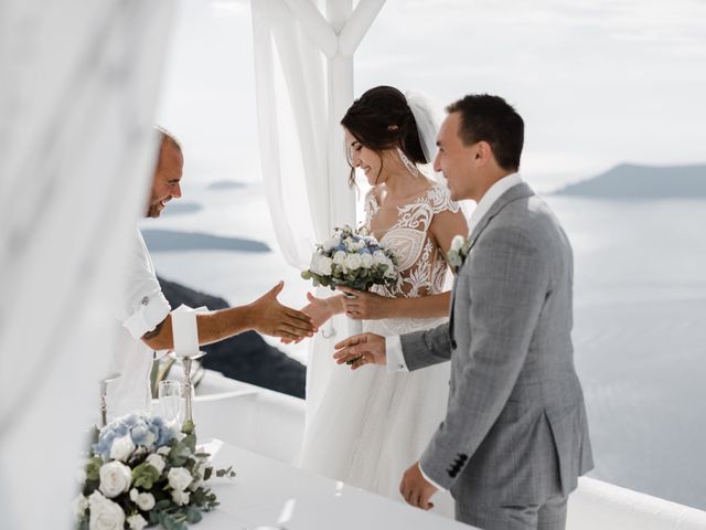 Liliya and Marat&apos;s Wedding in Santorini, Greece 117