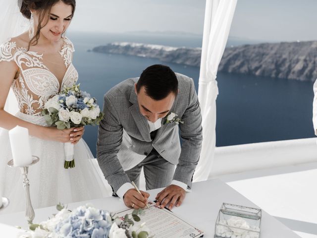 Liliya and Marat&apos;s Wedding in Santorini, Greece 121