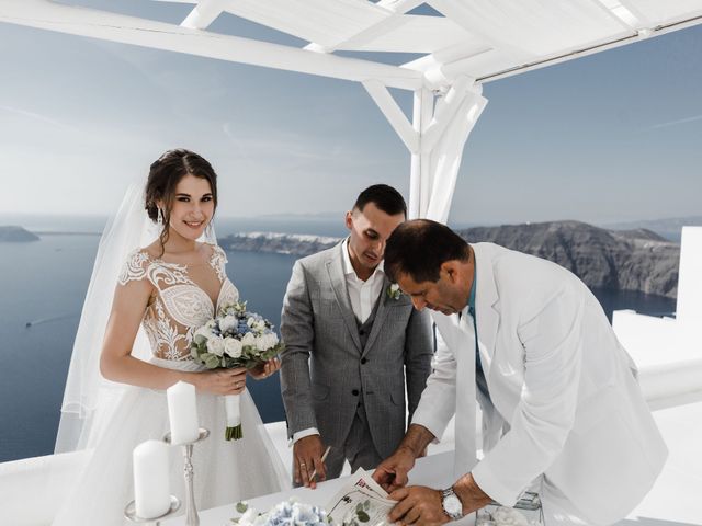 Liliya and Marat&apos;s Wedding in Santorini, Greece 122