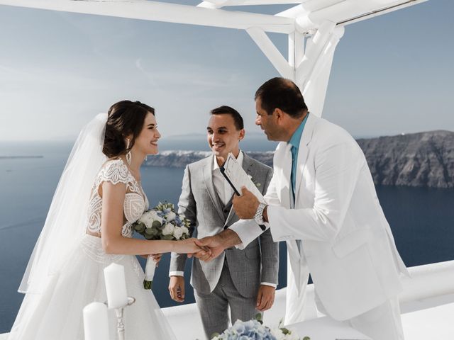 Liliya and Marat&apos;s Wedding in Santorini, Greece 124