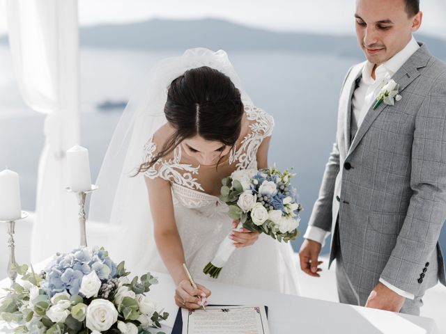 Liliya and Marat&apos;s Wedding in Santorini, Greece 127