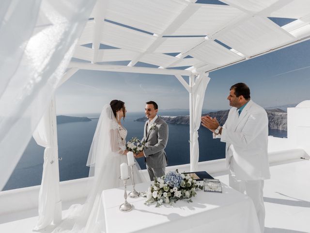 Liliya and Marat&apos;s Wedding in Santorini, Greece 128