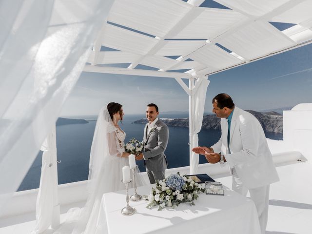 Liliya and Marat&apos;s Wedding in Santorini, Greece 129