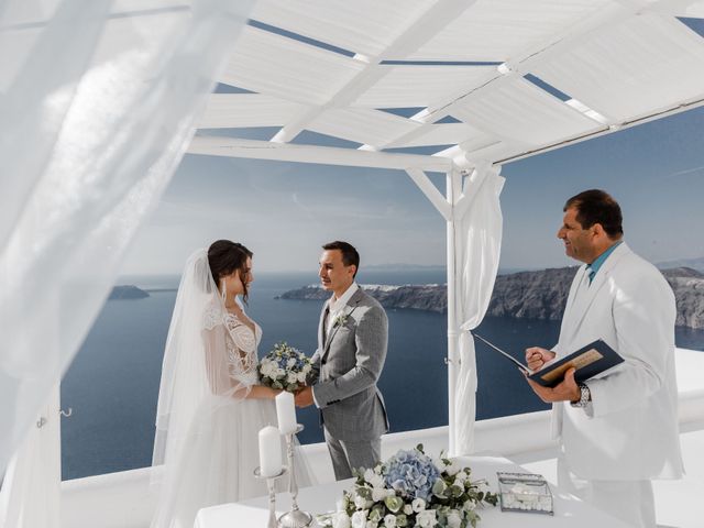 Liliya and Marat&apos;s Wedding in Santorini, Greece 130