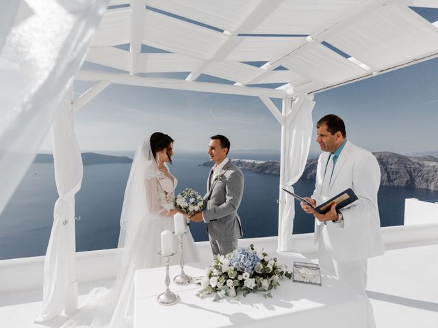 Liliya and Marat&apos;s Wedding in Santorini, Greece 131