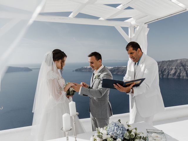 Liliya and Marat&apos;s Wedding in Santorini, Greece 139