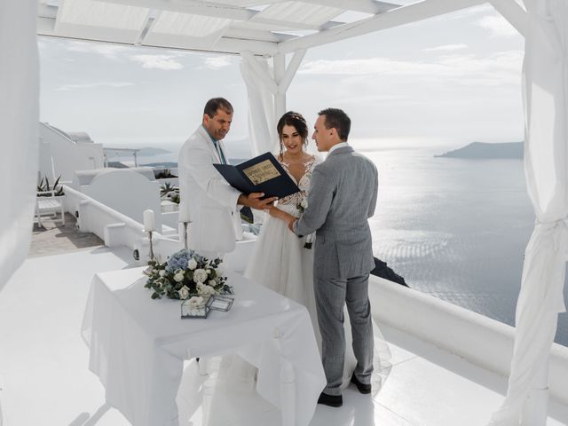 Liliya and Marat&apos;s Wedding in Santorini, Greece 141