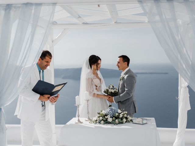 Liliya and Marat&apos;s Wedding in Santorini, Greece 144
