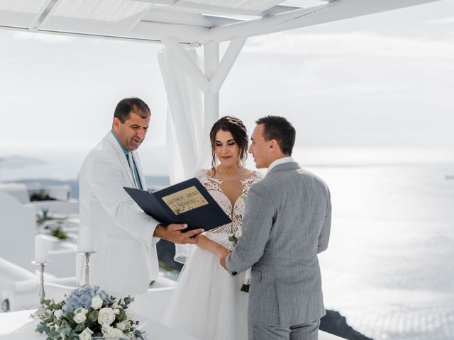 Liliya and Marat&apos;s Wedding in Santorini, Greece 148