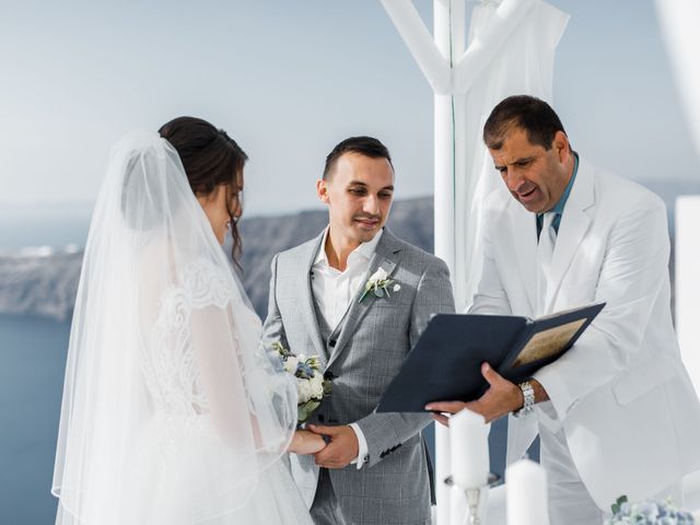 Liliya and Marat&apos;s Wedding in Santorini, Greece 149