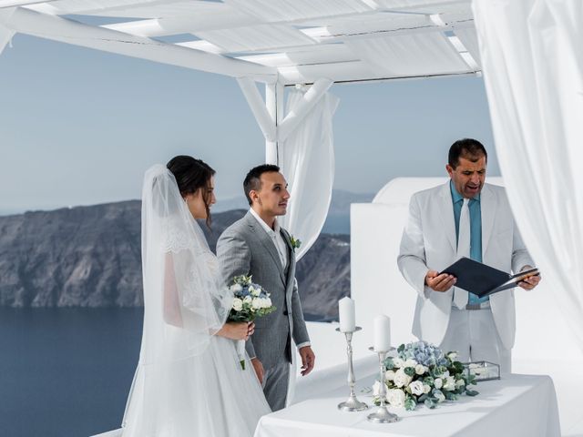 Liliya and Marat&apos;s Wedding in Santorini, Greece 153