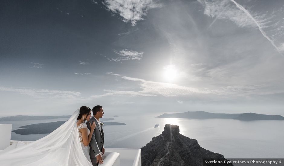 Liliya and Marat's Wedding in Santorini, Greece