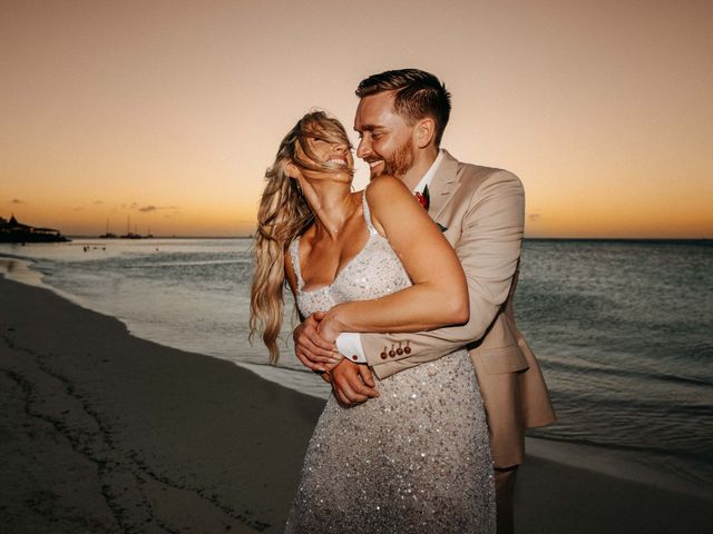 Matt and Chelsea&apos;s Wedding in Pam - Eagle Beach, Aruba 34