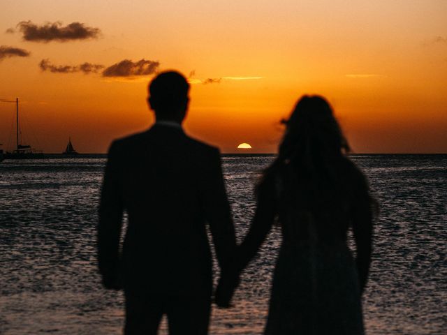 Matt and Chelsea&apos;s Wedding in Pam - Eagle Beach, Aruba 35