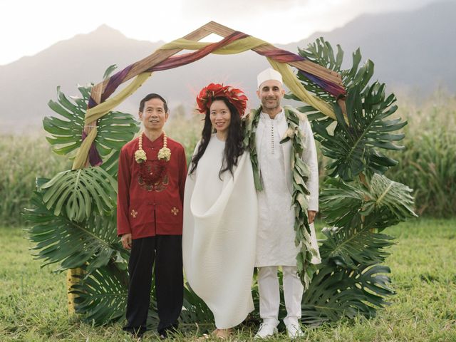 Amit and Nancy&apos;s Wedding in Waialua, Hawaii 30