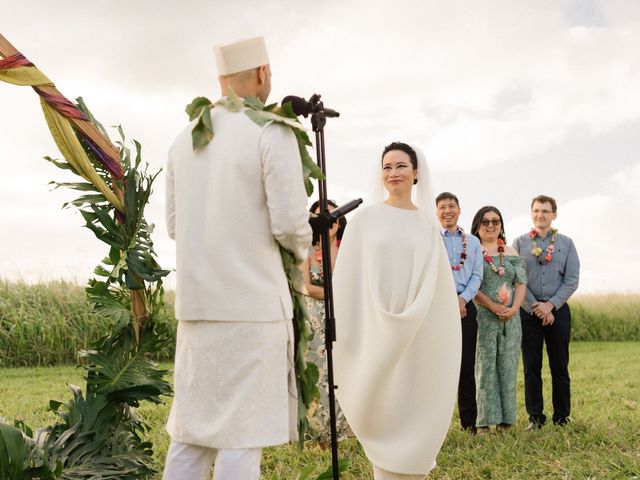 Amit and Nancy&apos;s Wedding in Waialua, Hawaii 43