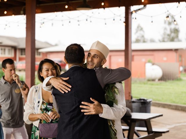 Amit and Nancy&apos;s Wedding in Waialua, Hawaii 73