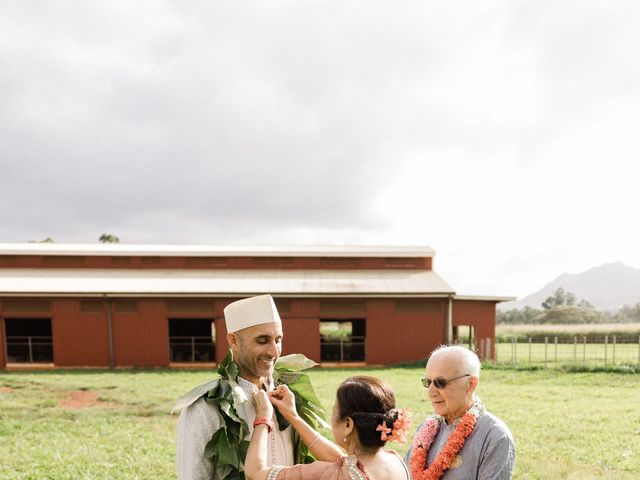 Amit and Nancy&apos;s Wedding in Waialua, Hawaii 78