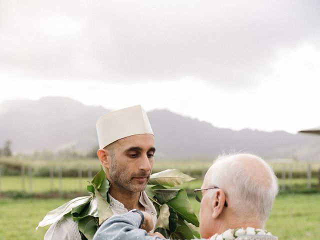 Amit and Nancy&apos;s Wedding in Waialua, Hawaii 80