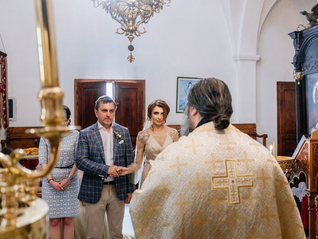 Tatyana and Mihail&apos;s Wedding in Santorini, Greece 40