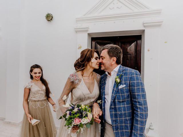 Tatyana and Mihail&apos;s Wedding in Santorini, Greece 48