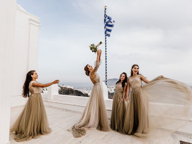 Tatyana and Mihail&apos;s Wedding in Santorini, Greece 50