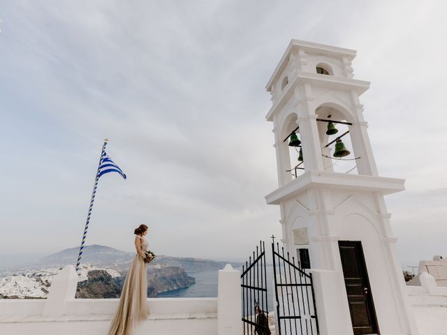 Tatyana and Mihail&apos;s Wedding in Santorini, Greece 51