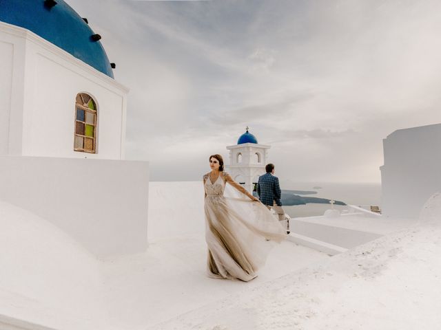 Tatyana and Mihail&apos;s Wedding in Santorini, Greece 54