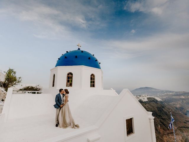 Tatyana and Mihail&apos;s Wedding in Santorini, Greece 55