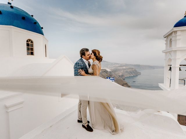 Tatyana and Mihail&apos;s Wedding in Santorini, Greece 58