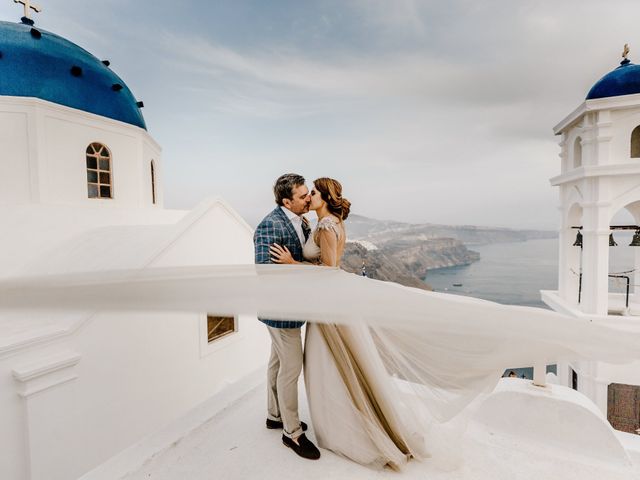 Tatyana and Mihail&apos;s Wedding in Santorini, Greece 59