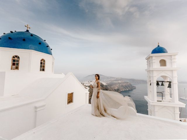 Tatyana and Mihail&apos;s Wedding in Santorini, Greece 62