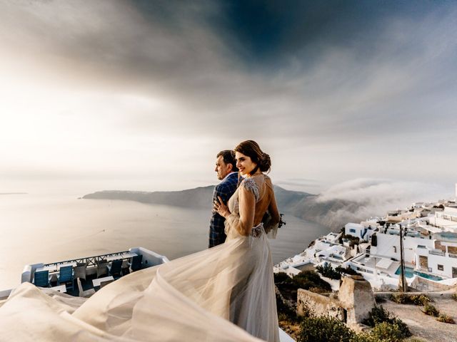 Tatyana and Mihail&apos;s Wedding in Santorini, Greece 63