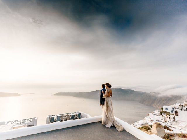 Tatyana and Mihail&apos;s Wedding in Santorini, Greece 64