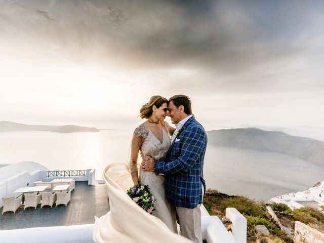 Tatyana and Mihail&apos;s Wedding in Santorini, Greece 65