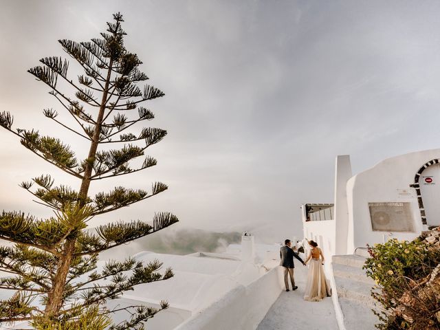 Tatyana and Mihail&apos;s Wedding in Santorini, Greece 72