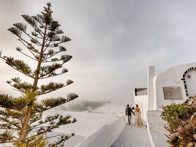 Tatyana and Mihail&apos;s Wedding in Santorini, Greece 73