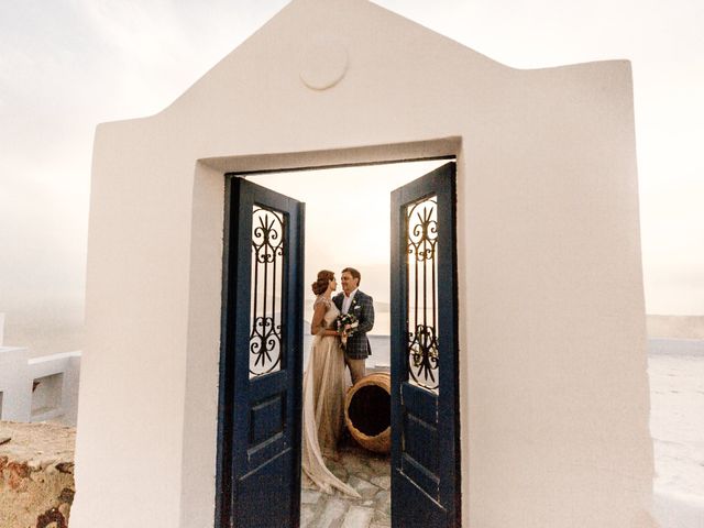 Tatyana and Mihail&apos;s Wedding in Santorini, Greece 77