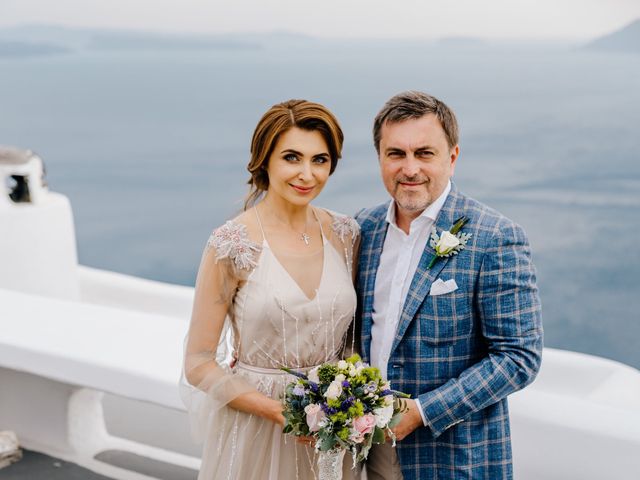 Tatyana and Mihail&apos;s Wedding in Santorini, Greece 93