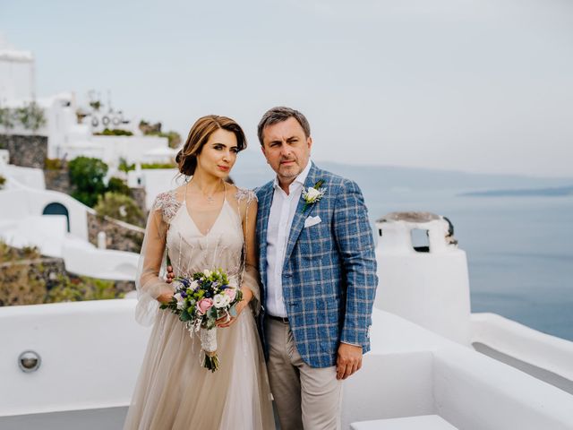Tatyana and Mihail&apos;s Wedding in Santorini, Greece 94