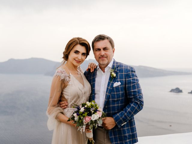 Tatyana and Mihail&apos;s Wedding in Santorini, Greece 100