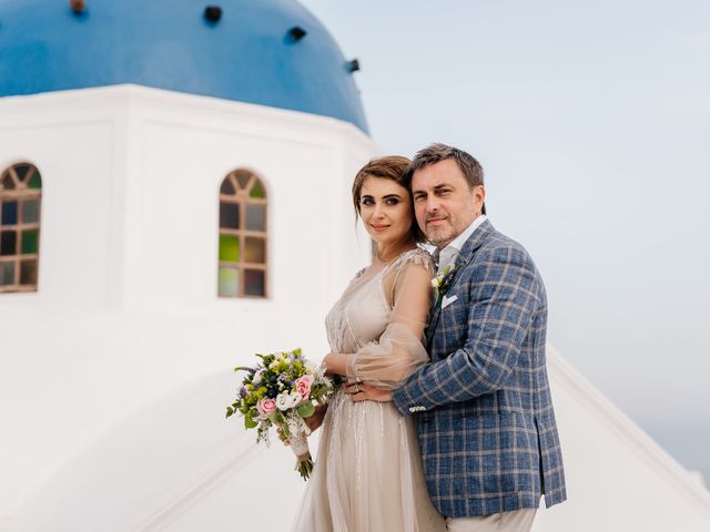 Tatyana and Mihail&apos;s Wedding in Santorini, Greece 143