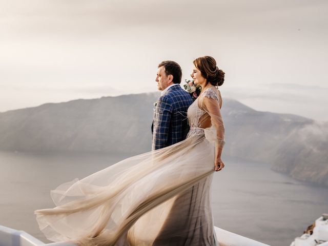 Tatyana and Mihail&apos;s Wedding in Santorini, Greece 148