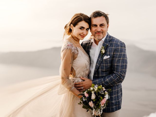 Tatyana and Mihail&apos;s Wedding in Santorini, Greece 150
