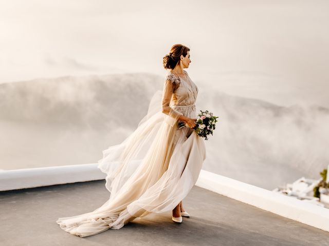 Tatyana and Mihail&apos;s Wedding in Santorini, Greece 156