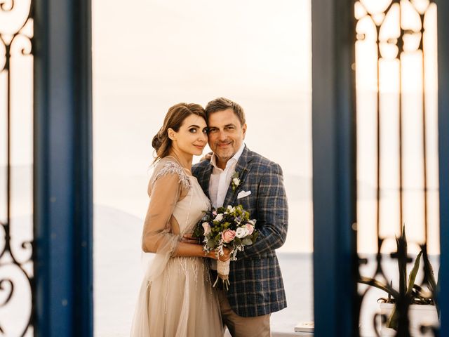 Tatyana and Mihail&apos;s Wedding in Santorini, Greece 163