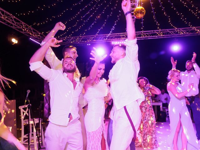 Melina Syri and Lukas Lekavicius&apos;s Wedding in Santorini, Greece 2