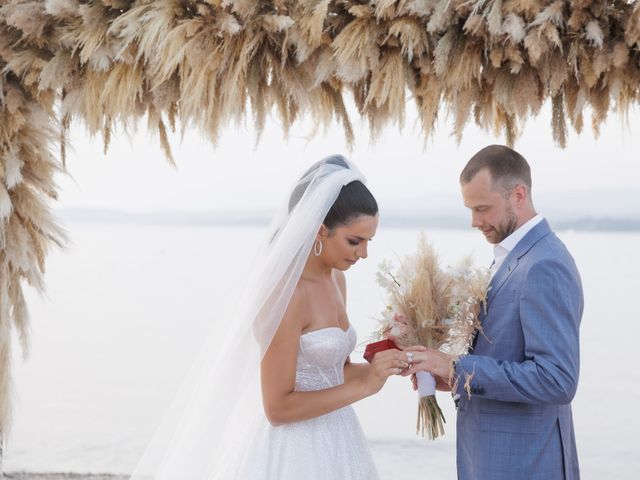 Melina Syri and Lukas Lekavicius&apos;s Wedding in Santorini, Greece 35