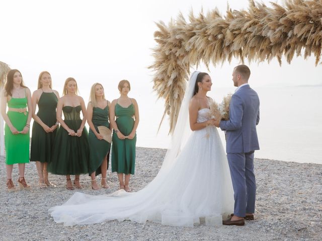Melina Syri and Lukas Lekavicius&apos;s Wedding in Santorini, Greece 37